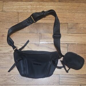 MADEIN NYC Black Belt Bag with Pouch